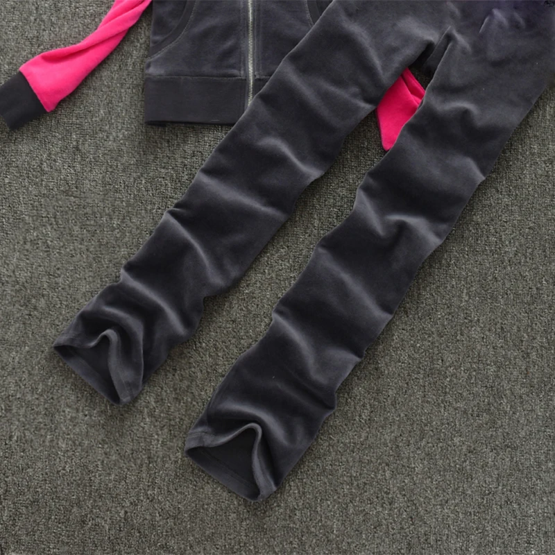 Бархатный спортивный костюм для женщин весна 202 женский комплект из куртки и брюк