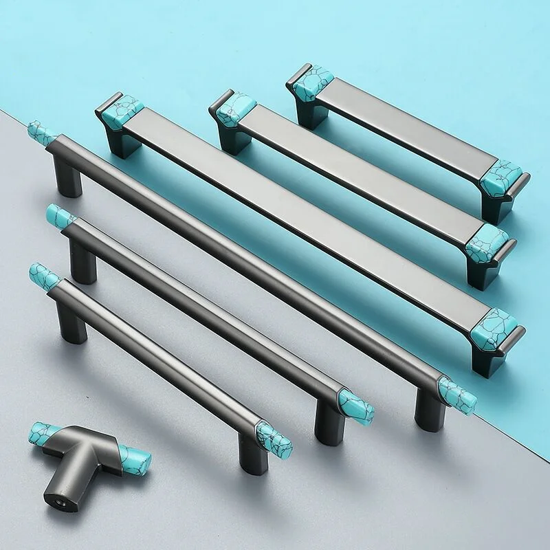

Nordic Furniture Cabinet Drawer Handle Instagram Modern Metal Zinc Calaite Stone Kitchen Cupboard Door Pull Wardrobe Luxury Knob