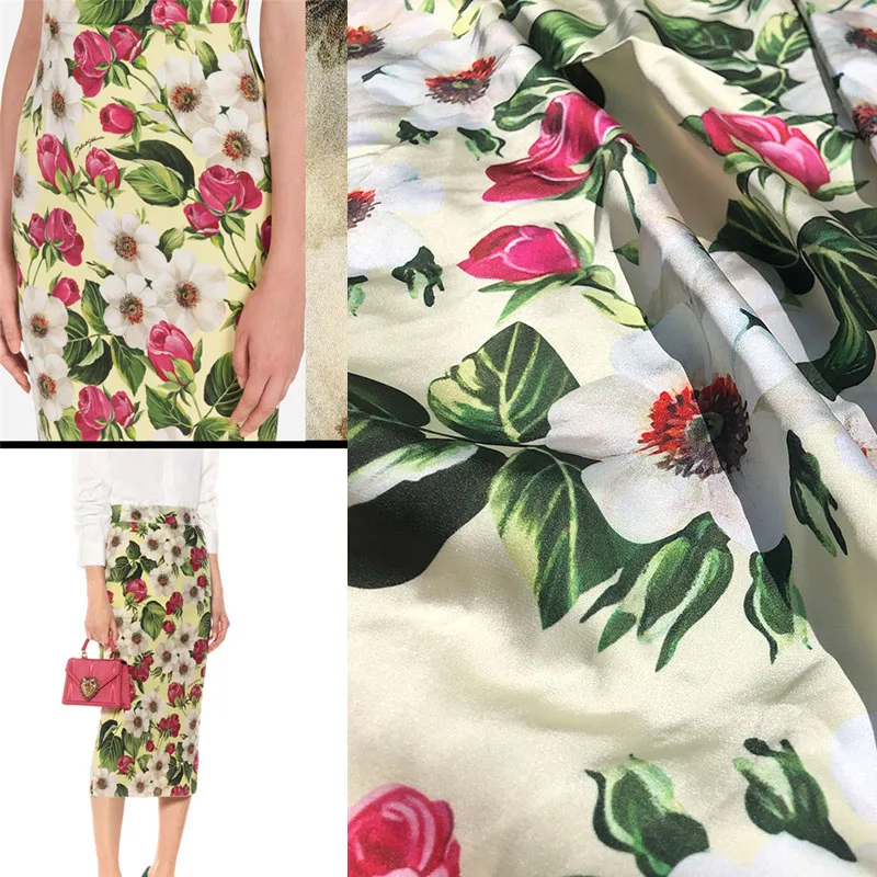 

Европейские и американские бренды Haute Couture Show с той же семейью D, розы, ткань ручной работы «сделай сам», саржа