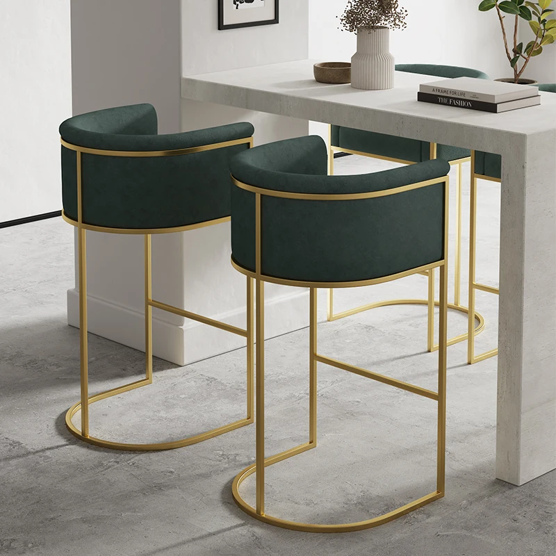 Современные дизайнерские барные стулья минималистские металлические столы для