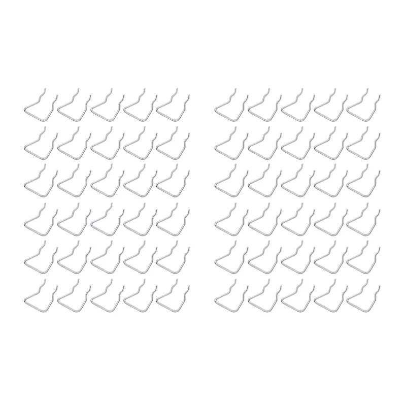 

60Pcs Pegboard Plier Holders, Stainless Steel Double Loop Pegboard Hooks Accessories Shelving Display Hooks For Store