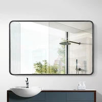 black frame vanity bathroom mirror glass nordic rectangle bathroom mirror vanity free shipping espejo pared indoor supplies