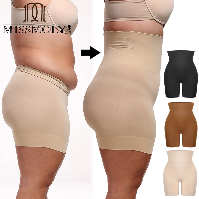 Женская корректирующая одежда больших размеров с высокой талией и