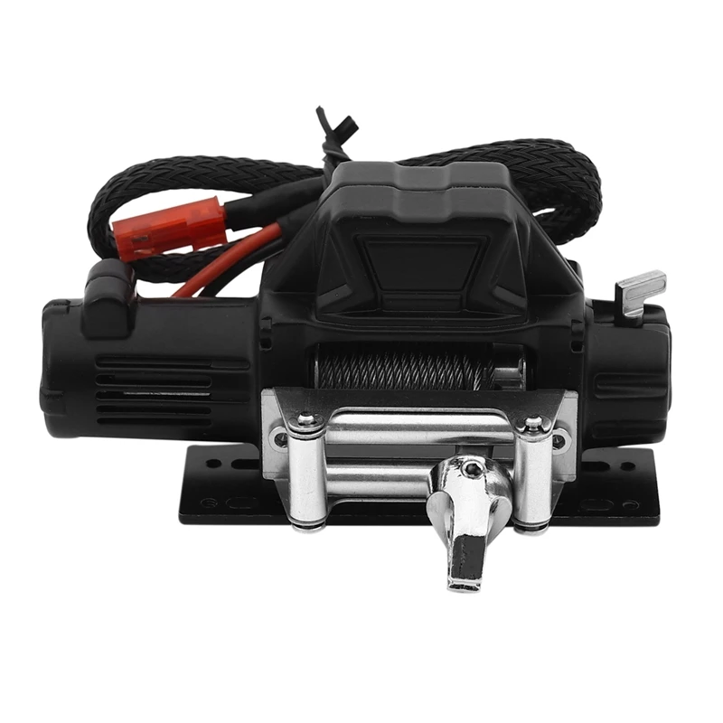 

RC Car Metal Steel Wire Automatic Simulated Winch For 1/10 RC Crawler Car Axial SCX10 90046 D90 Traxxas TRX4 Redcat