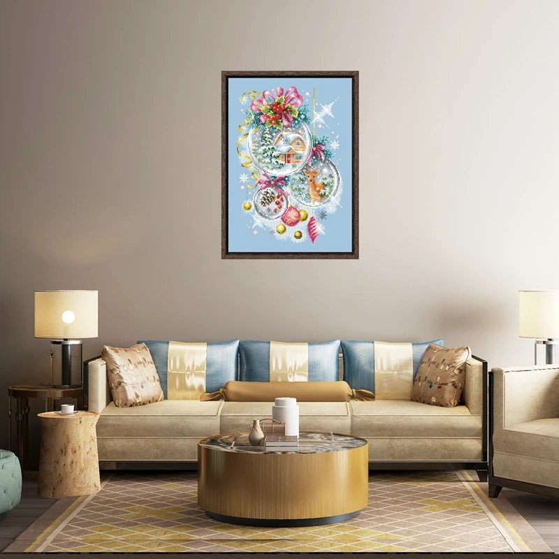 Скидка Рождественская сказочная вышивка крестиком набор зимний дизайн хлопковая шелковая нить 18 карат 14 карат 11 карат небесно-голубая вышивка на ... Продажа Рождественская сказочная вышивка крестиком набор зимний дизайн хлопковая шелковая нить 18 карат 14 карат 11 карат небесно-голубая вышивка на ...