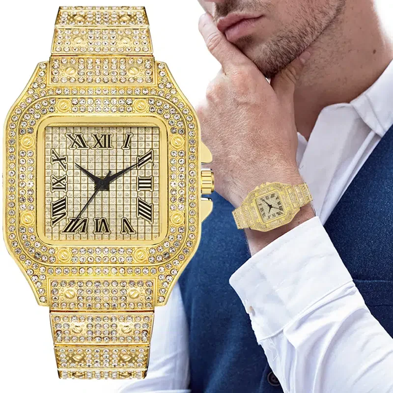 

LY Full Zircon Watch, Iced Out Watch