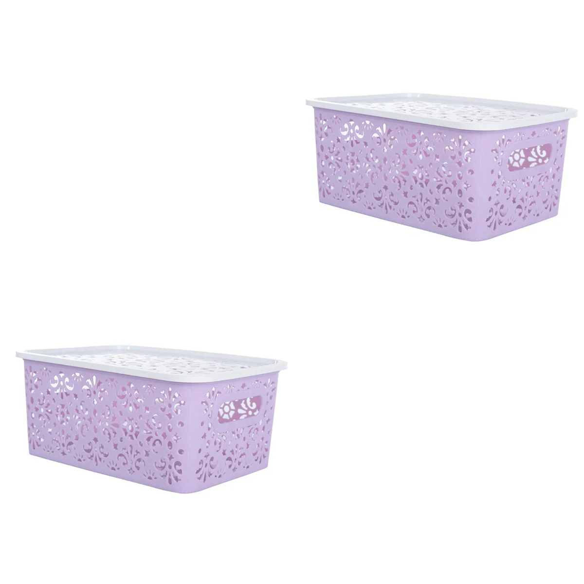

Storagebasket Box Baskets Stackable Bins Desktop Organizer Colouredhollowout Toy Filelidskitchen Organizing Wicker Shelf Rack