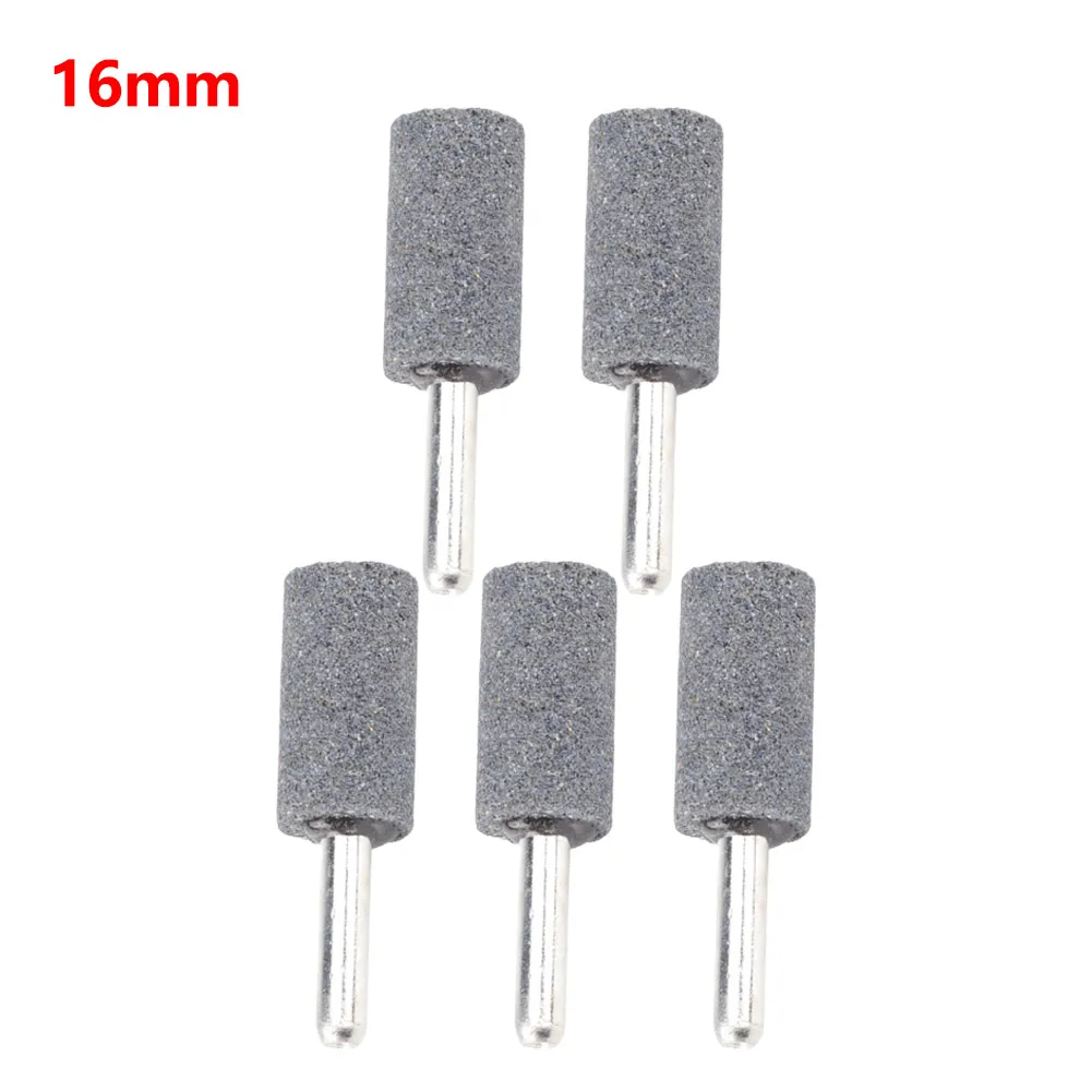 

5PCS 6mm Round Shank Grinding Wheel Cylindrical Conical Sharpening Head Abrasive Mounted For Rotary Power Tools Grinding Wheel