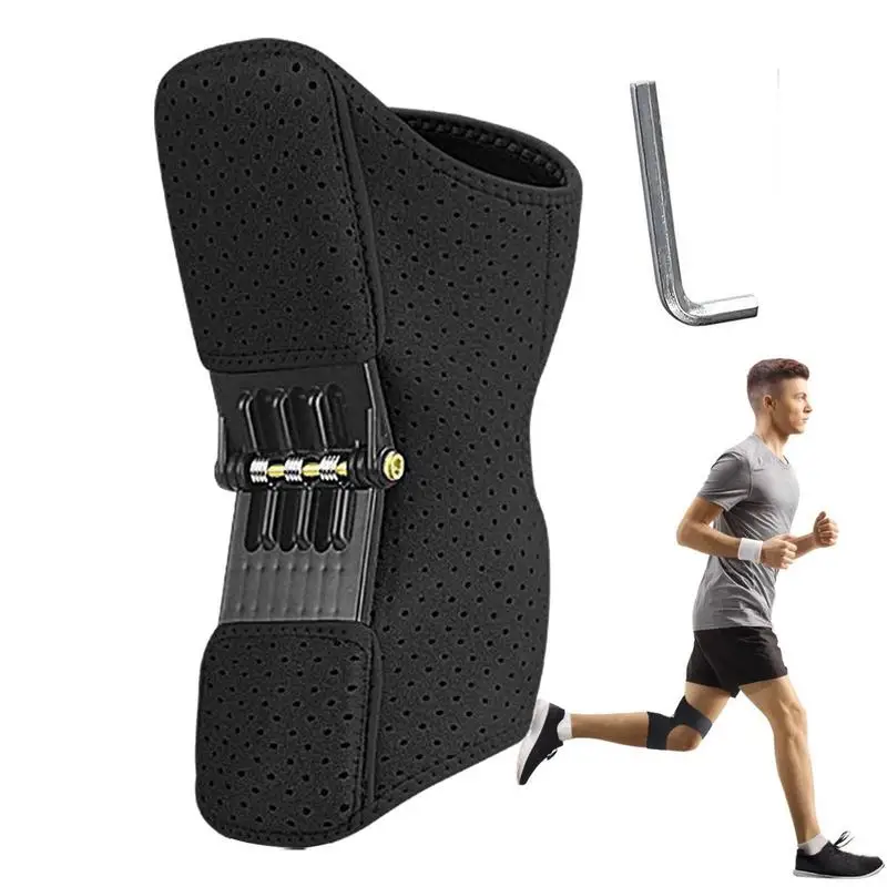 

Фиксатор коленного сустава, протектор для суставов, дышащий стабилизатор коленного сустава, пружинный, для силового подъема