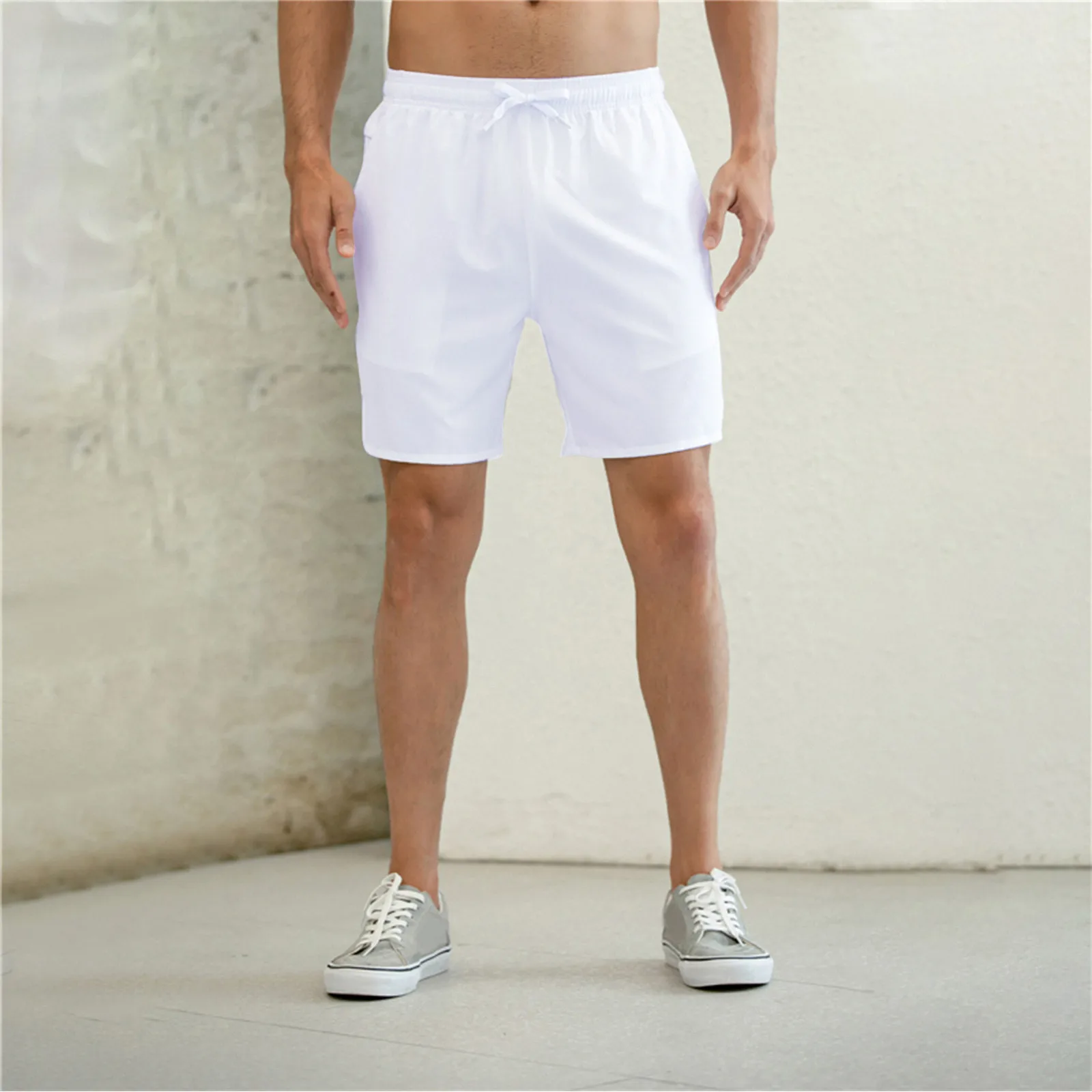 

Board Shorts with Brief Liner Mens Summer Fashion Casual Lace Up Unlined Beach Shorts Beach Pants Volley Swim Trunks