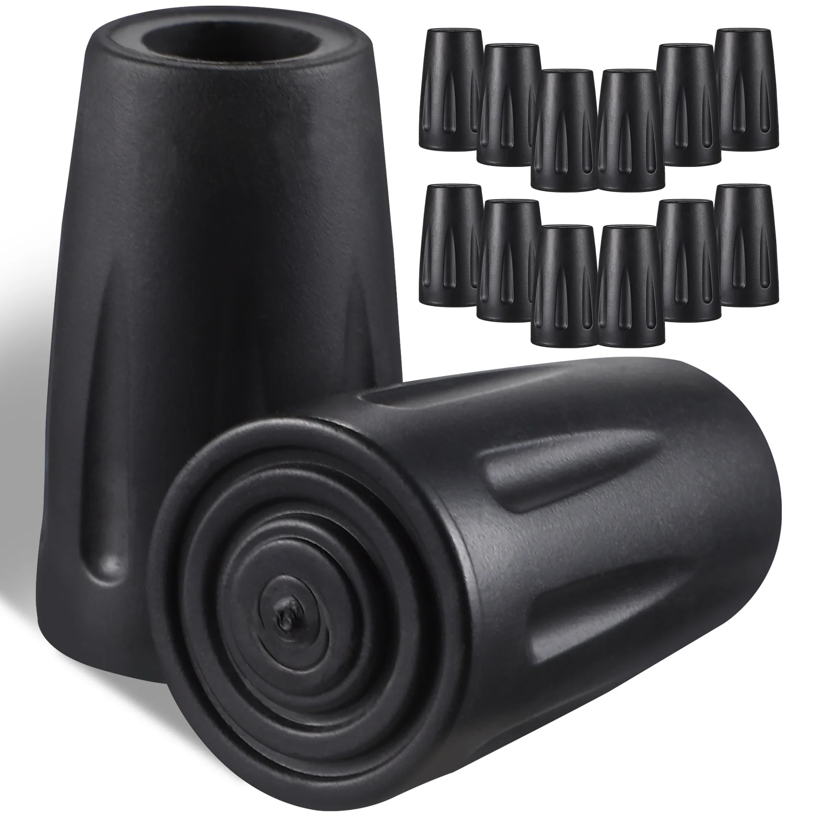 

16pcs End Protectors Trekking Pole Replacement Tips Hiking Pole Walking Sticks Ends Walking Canes Tips