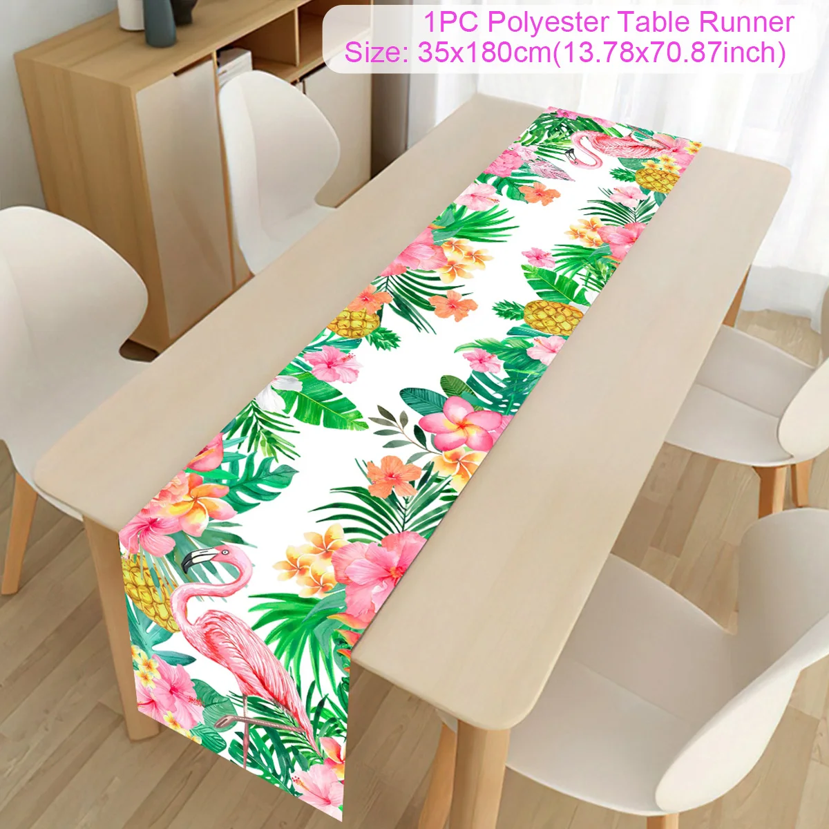 

Настольная дорожка FENGRISE с фламинго и листьями