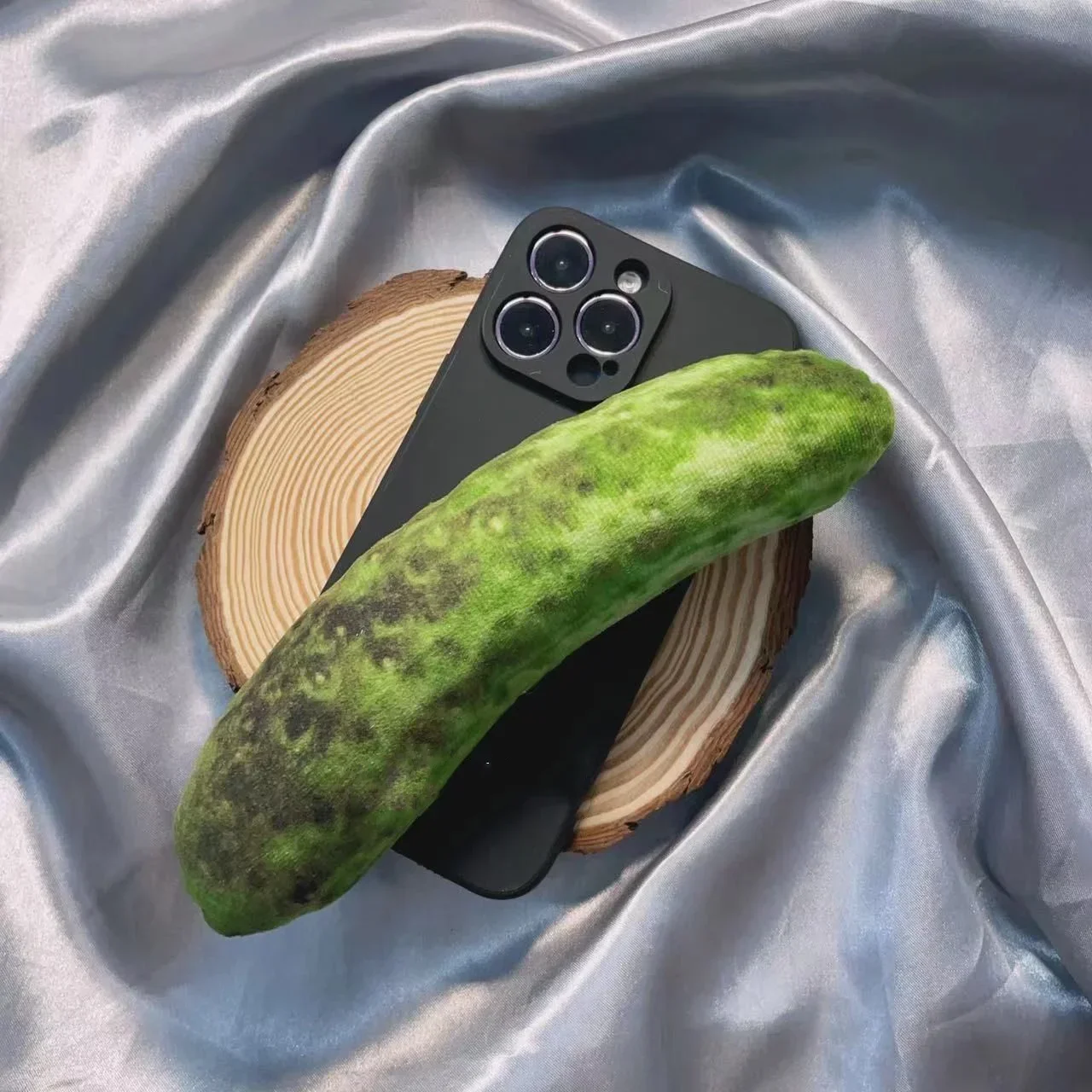 Смешные 3D огурецы с имитацией катышков подходит для iphone 15 Забавный чехол