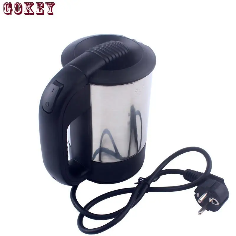 Dual Voltage Travel Electric Heating Kettle MINI Teapot Cup Water Heater Portable Stainless Steel Tea Pot Boiler 110V-220V