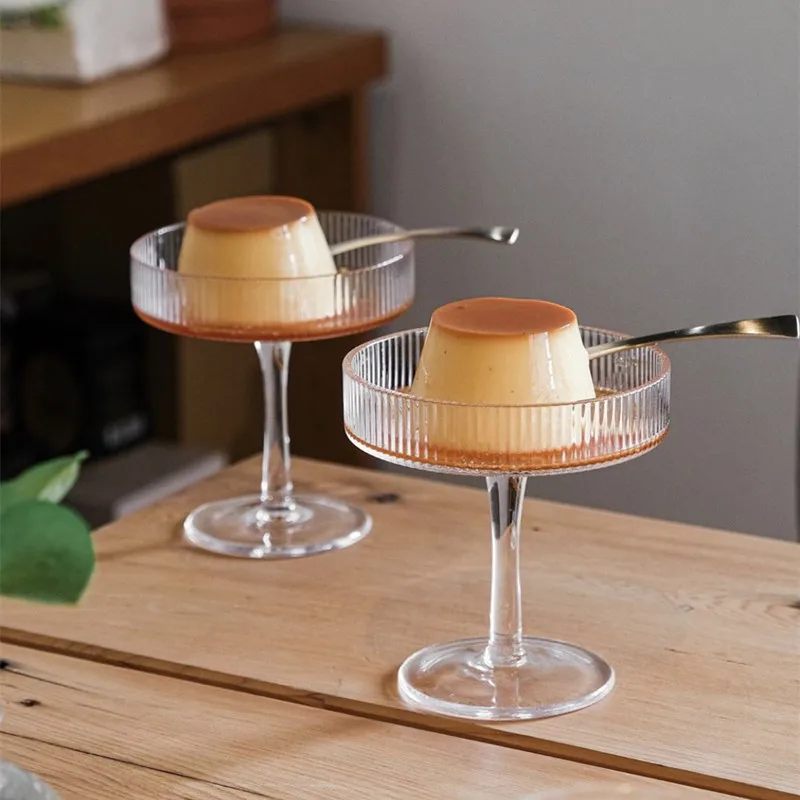 

200ml Ins Ice Cream Yogurt Goblet Pudding Dessert Dish High Bowl Cake Snack Container Restaurant Cocktail Wine Glass Cup Goblet