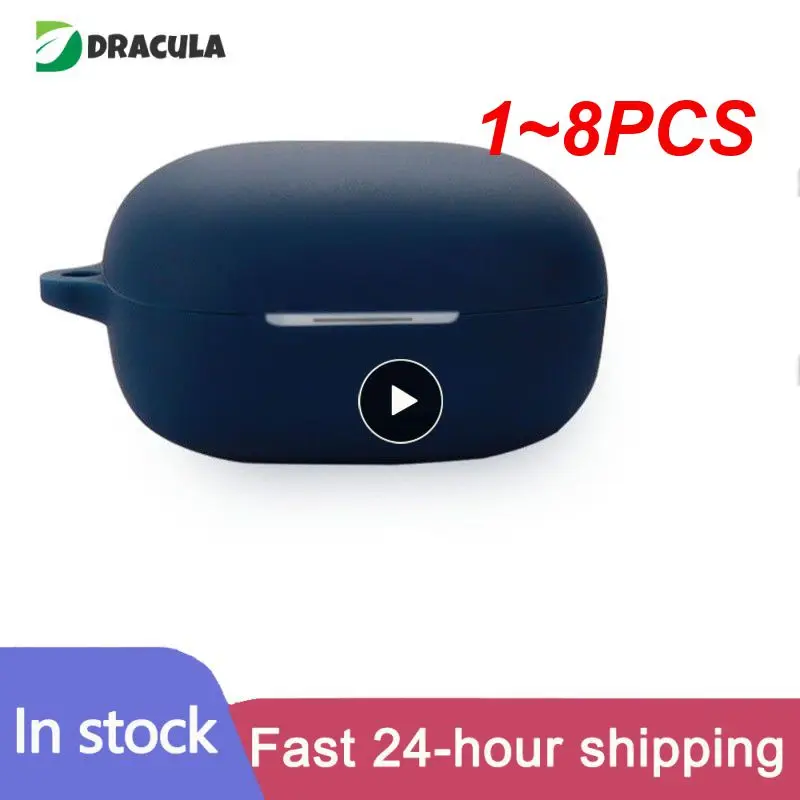 

1~8PCS Silicone Protective Case For Melobuds ANC HT05 Wireless Headphone Protector Case Cover Shell Housing Anti-dust Sleeve