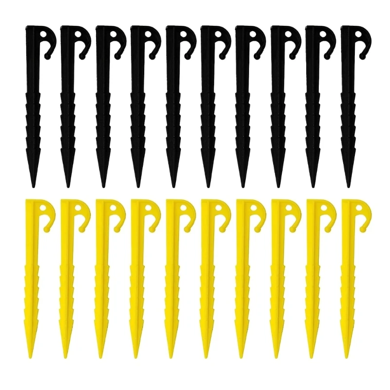 

20 Pcs Heavy Duty Tent Peg Canopy Stakes for Camping, Backpacking, Gardening