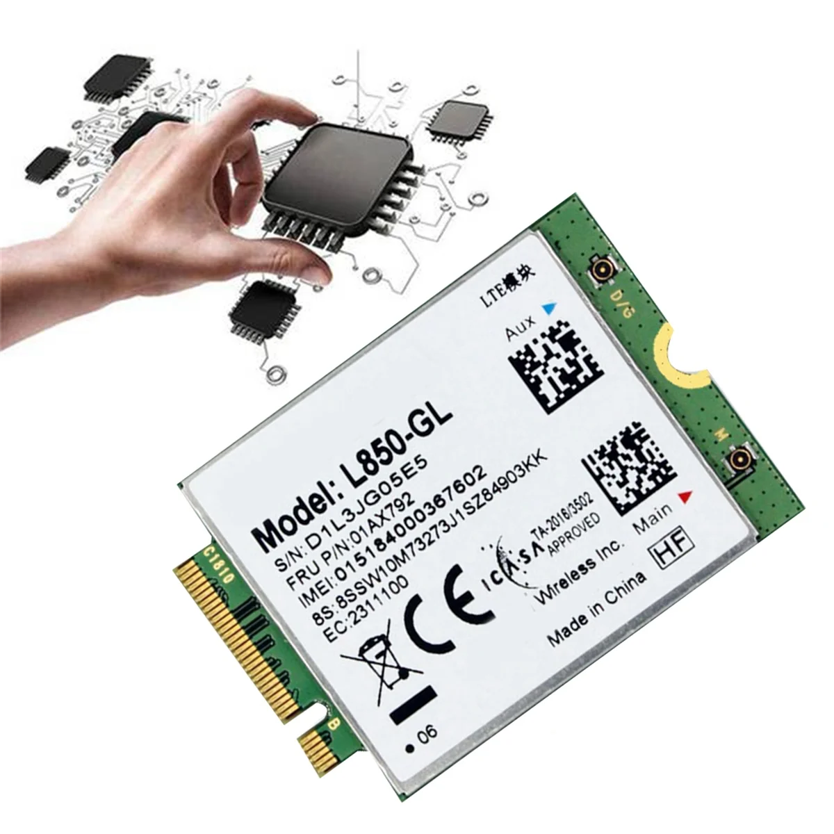 L850 GL WiFi-карта 01AX792 Модуль NGFF M.2 для Lenovo ThinkPad T580 X280 L580 T480S T480 P52S