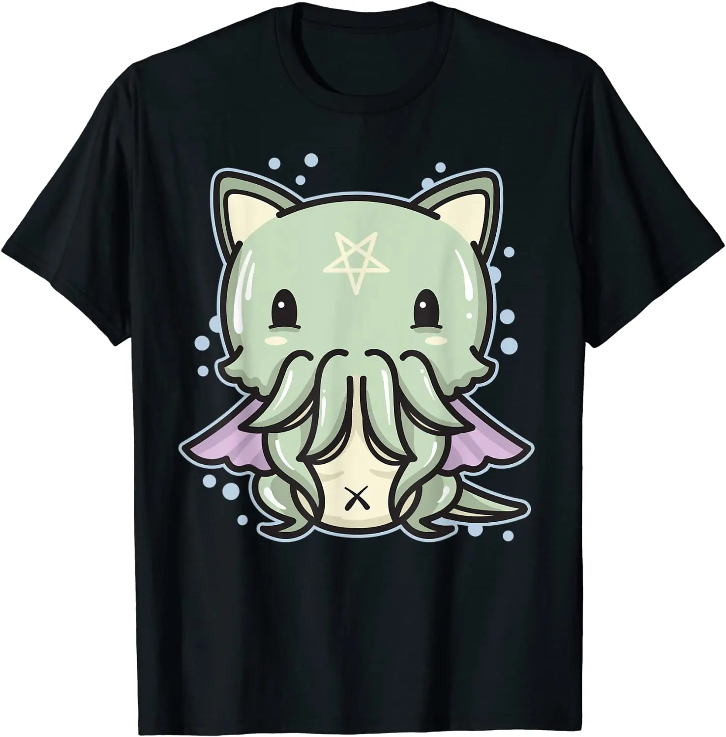 Pastel Goth Cathulhu Cat - Creepy Cute Kawaii Cthulhu Gift T-Shirt