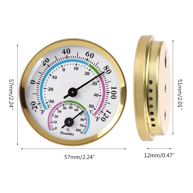 Hanging Hygrometer Watch No  Required Round 2" in Diameter Wireless Wall images - 6