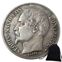 1852 historical napoleon iii french coin europe nickel challenges coins commemorative old coin world coin for friendsgift bag
