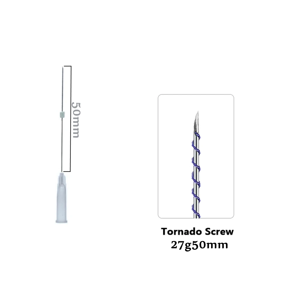 

Pdo Thread Lift Tornado Screw 26G 38mm 60mm 90mm 27G38mm 50mm Fox Neck Liting painless sterile