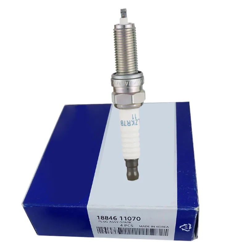 

4 шт. 18846-11070 иридиевая Свеча зажигания для HYUNDAI SONATA 8 ELANTRA GENESIS SANTA FE TUCSON ACURA 1884611070 SILZKR7B11 аксессуары
