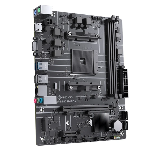 SOYO Classic B450M Motherboard Dual-channel DDR4 Memory 4*USB 3.2Gen1 AM4 Motherboard M.2 NVME (supports Ryzen 5600 5600G CPU) 2