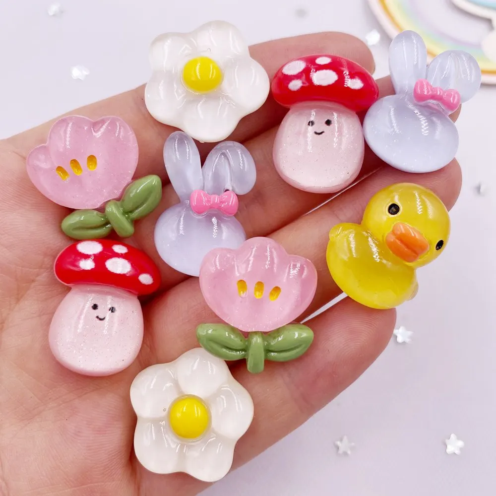 Красочные полимерные блестки Kawaii Кролик Утка грибы цветы с плоской задней стороной мультфильма альбом для скрапбукинга 10 шт. DIY Аксессуары ... (art.: 3920be58f370e) - 3920be58f370e
