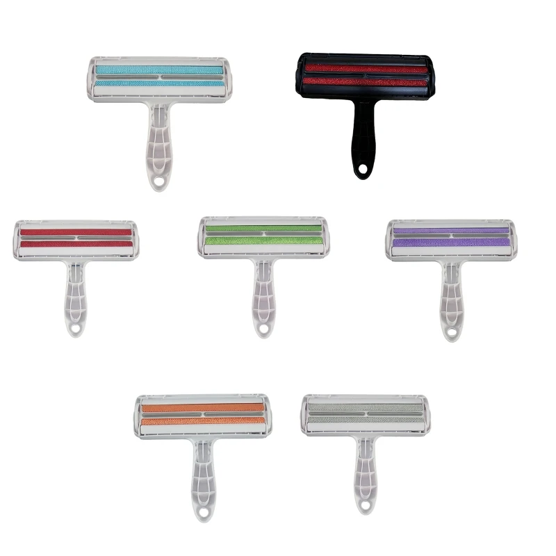 

270F Pet Hair Roller Remover Lint Brush 2-Way Dog Cat Comb Tool Convenient Cleaning Dog Cat Fur Brush Home Furniture Sofa