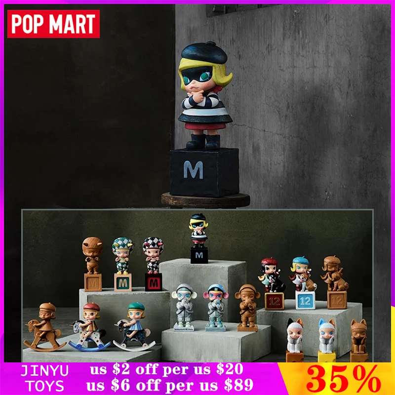 

Original POP MART Molly Anniversary Statues Classical Retro Series Blind Box Cute Action Anime Figure Collection Trendy Toy Gift