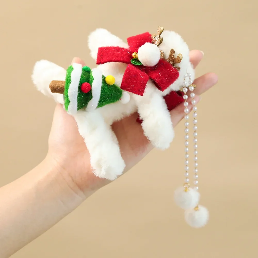 

Christmas Plush Grab Clip Winter Tassel Headwear Hair clip Christmas Hair Accessory Curly Hair Clip