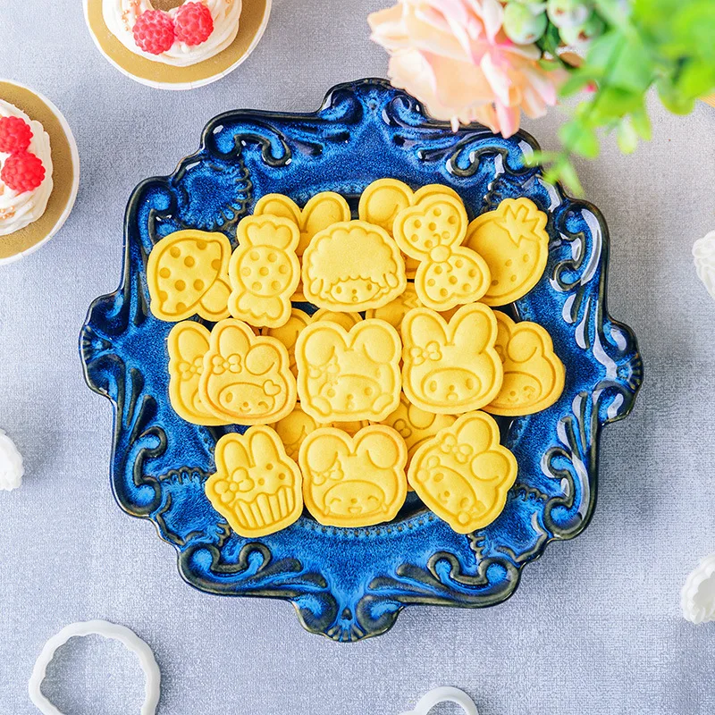 

Sanrio Melody формочка для печенья Mini Cartoon Mymelody Cinnamoroll Kuromi формочка для печенья инструмент для выпечки