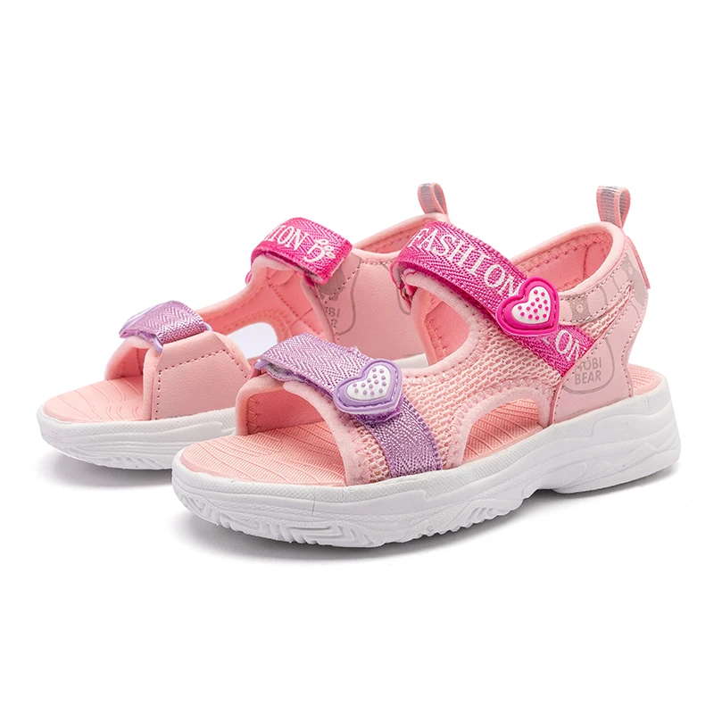 

Baby Girls Sandals Cute Princess Sandals Summer Breathable Children's Shoes Non-slip Party Kids Sandals size 26-37