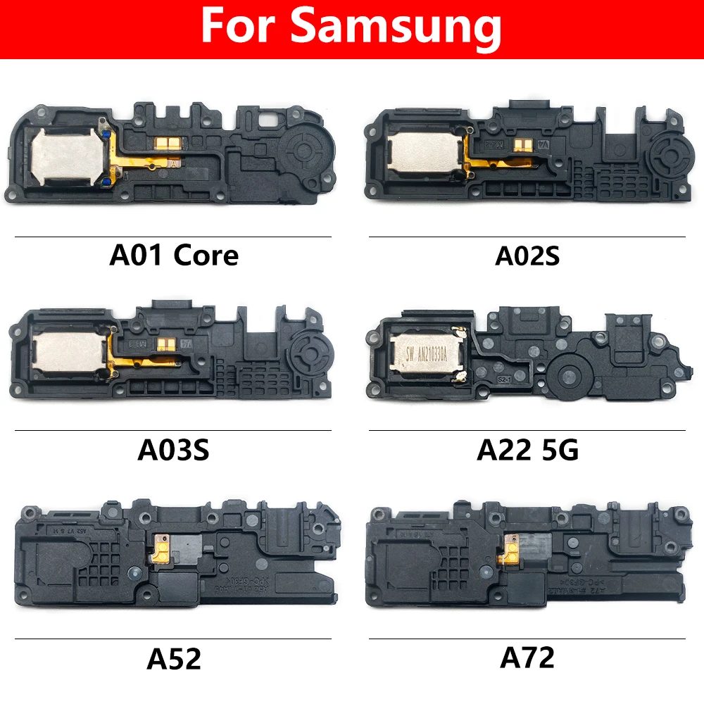 

NEW Loudspeaker For Samsung A52 A72 A02 A02S A03S A31 A32 5G A01 Core Loud speaker bottom Ringer Buzzer Flex Cable Replacement