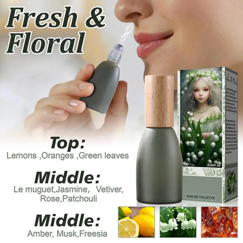 12 мл туалетная вода Ландыш духи цветочные женские ароматы шариковый