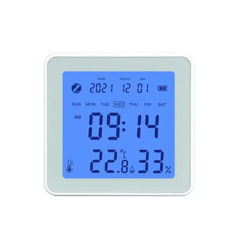 

Смарт-датчик влажности и температуры Tuya, домашний гигрометр, термометр SmartLife, работает с приложением Alexa и Google Assistant