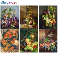 gatyztory paint by number fruit hand painted painting art gift diy pictures by numbers scenery kits drawing on canvas home decor