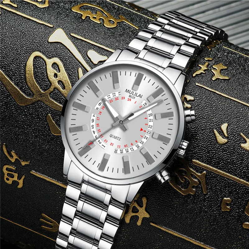 

Часы Sdotter Мужские кварцевые, люксовые брендовые наручные, с браслетом из нержавеющей стали, с большим циферблатом и бриллиантом