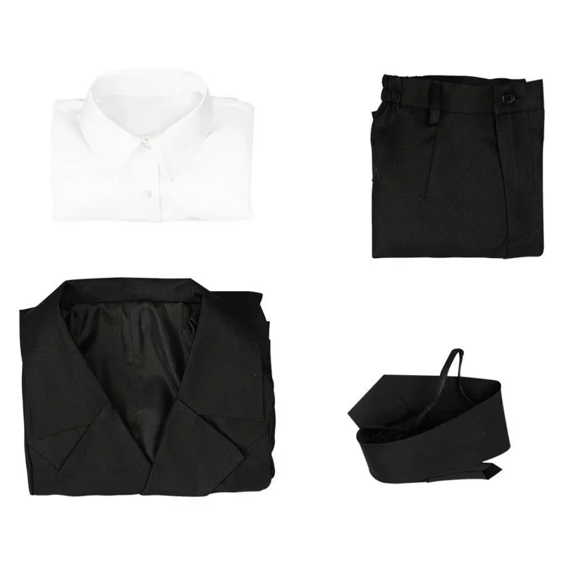 Новинка 2025 аниме бензопила человек косплей синяя куртка брюки парик униформа