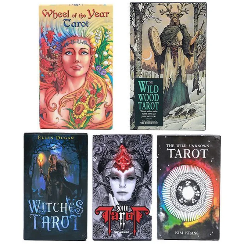 

Classic Hot Tarot Deck in English Tarot Cards Divination Tools Witch Waite Modern Spirit Songs Manga Wise Dog with Guidebook