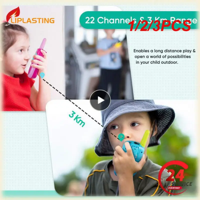 

1/2/3PCS New Kids Walkie Talkie Celular Handheld Transceiver Highlight Phone Radio Interphone 3KM Mini Talkie Walkie Toys Gifts