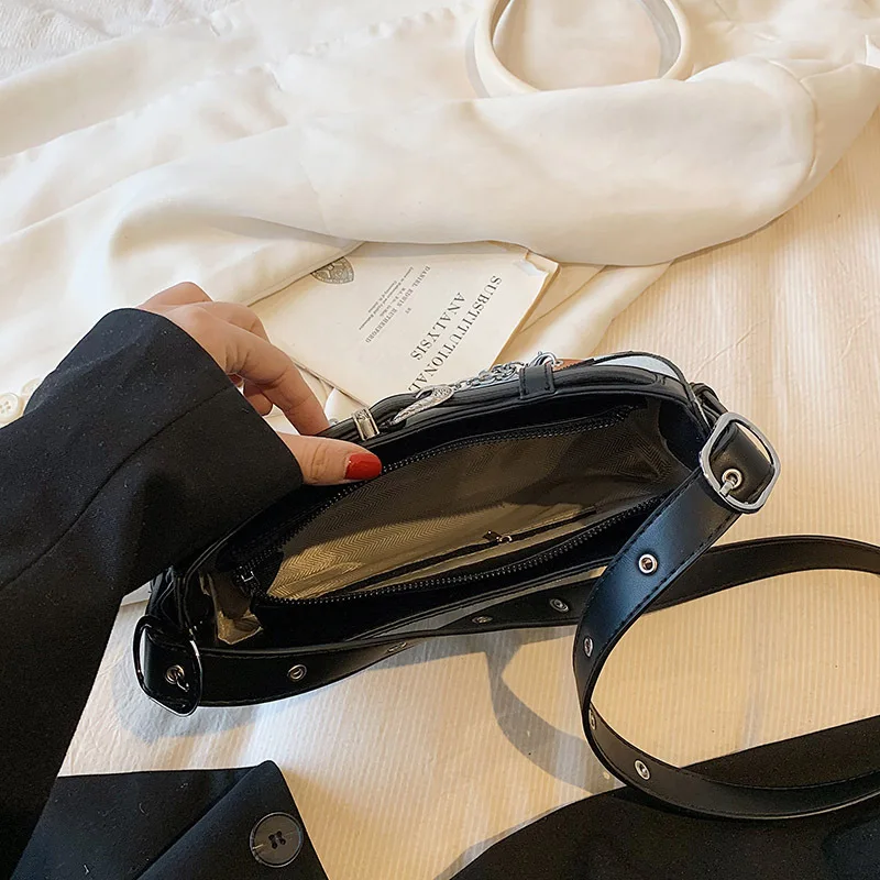 Internet Celebrity Denim Women's 2023 New Live Broadcast Niche Shoulder Korean Style Trendy Cool Casual Messenger Bag