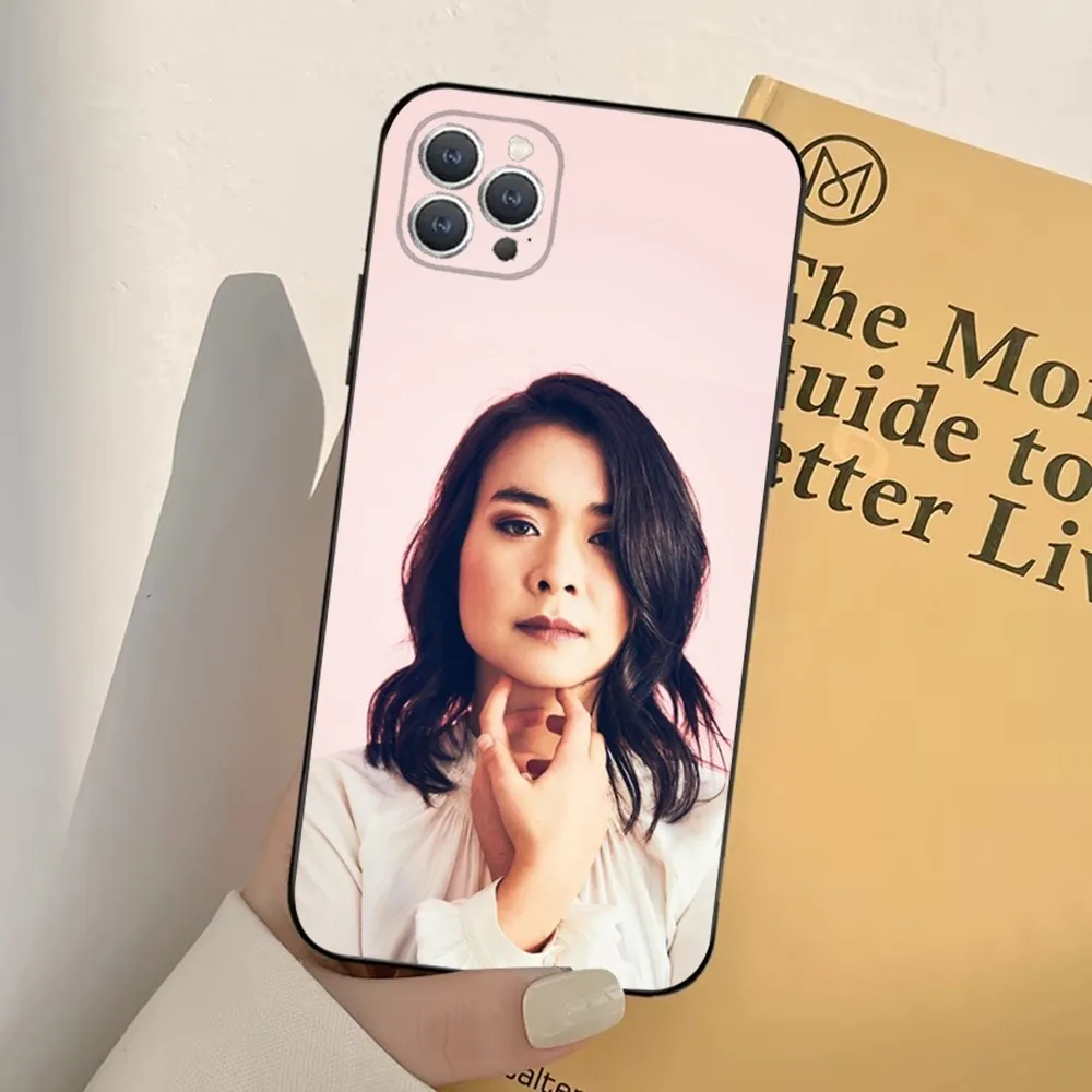 Чехол для телефона Singer M-Mitski iPhone 16 15 14 13 12 11 Pro X XS Max XR Plus мягкий черный мини-Чехол