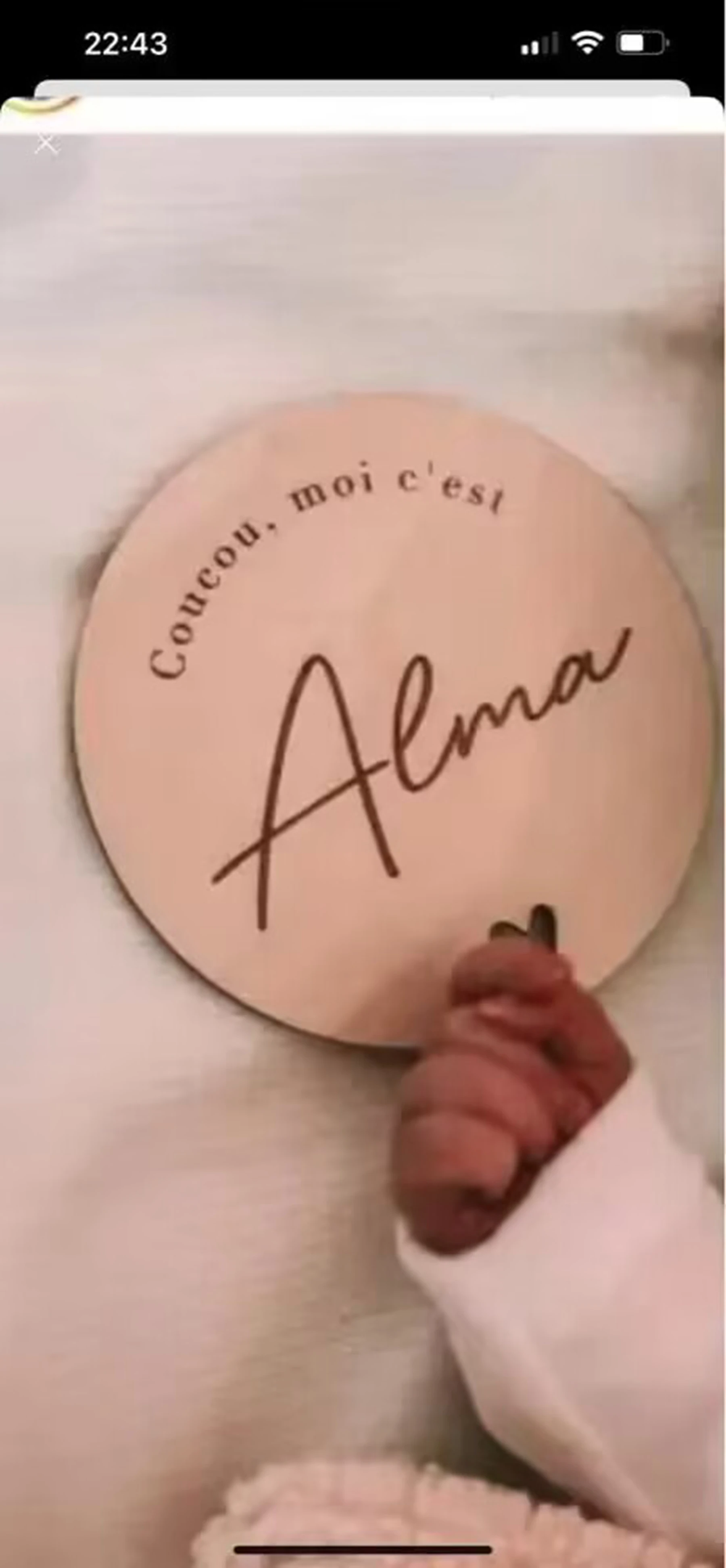 Деревянная детская карточка с именем первого рождения Детская