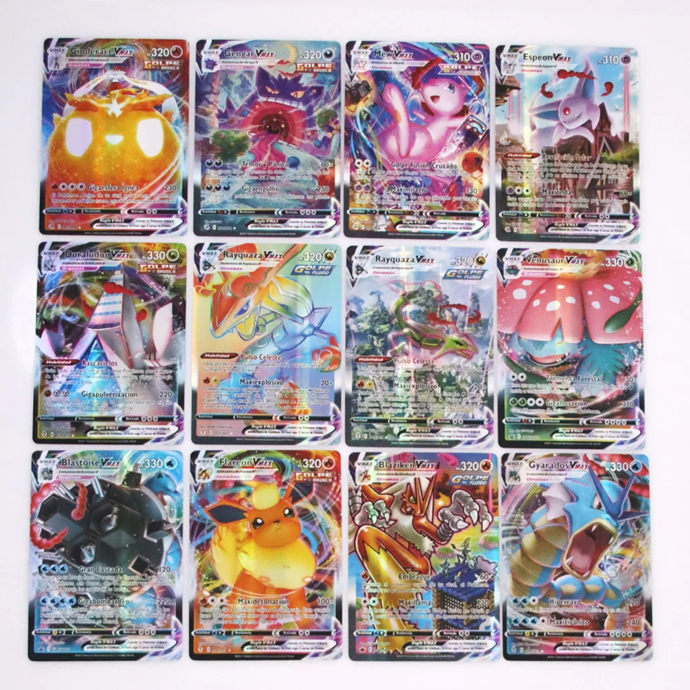 150-300 шт испанская карта Pokemon Vmax V max GX EX Battle Card Game | Игрушки и хобби