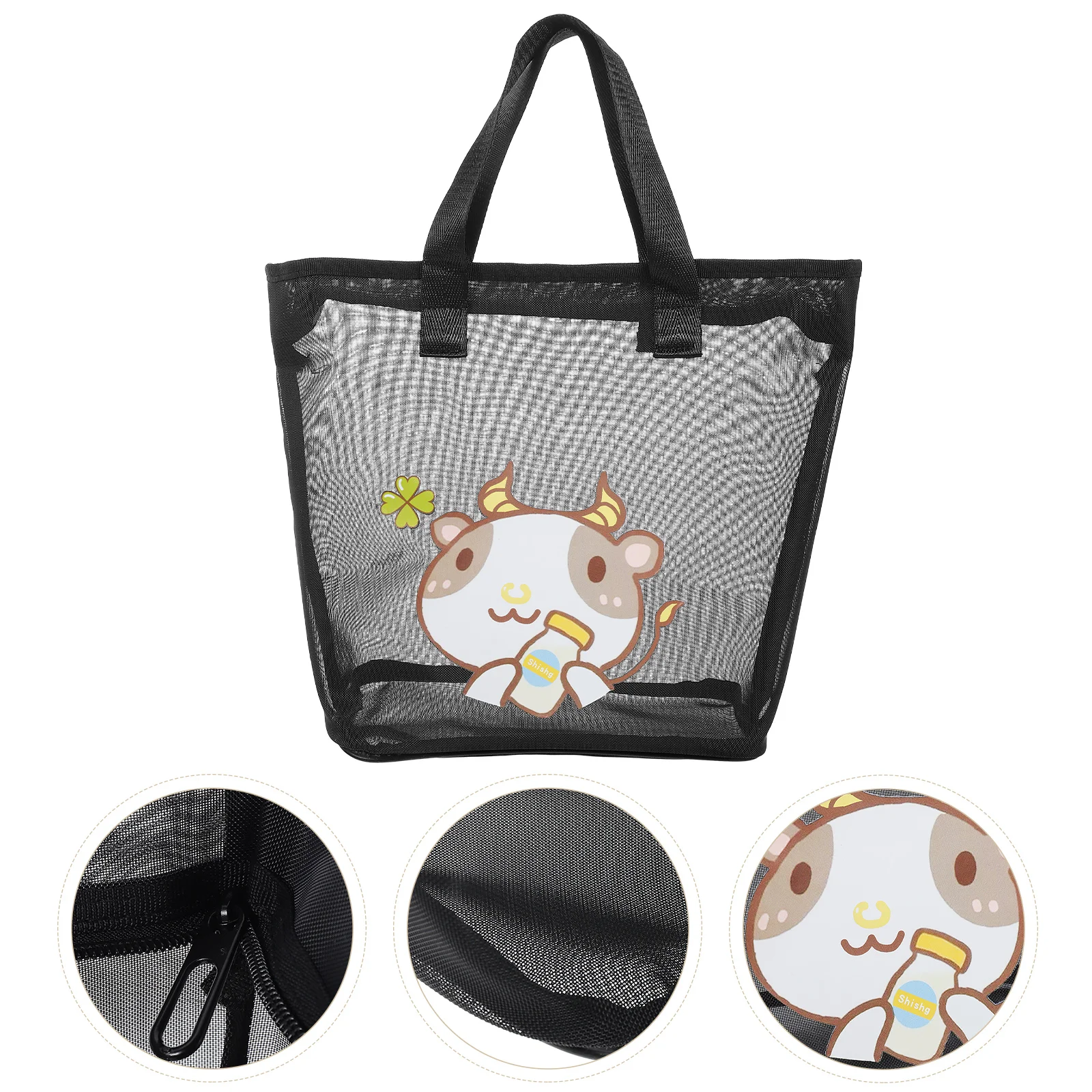 

Portable Room Shampoo Conditioner Mesh Storage Pouch Unisex Mesh Shower Pouch for Beach Shower Home Toilet Storage