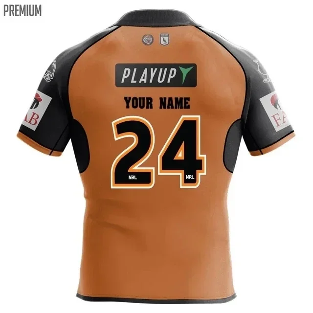 Джерси для регби Wests Tigers Heritage 2024 2024/25 WESTS TIGERS MENS COMMEMORATIVE ANZAC TRAINING JERSEY размер S--3XL---5XL