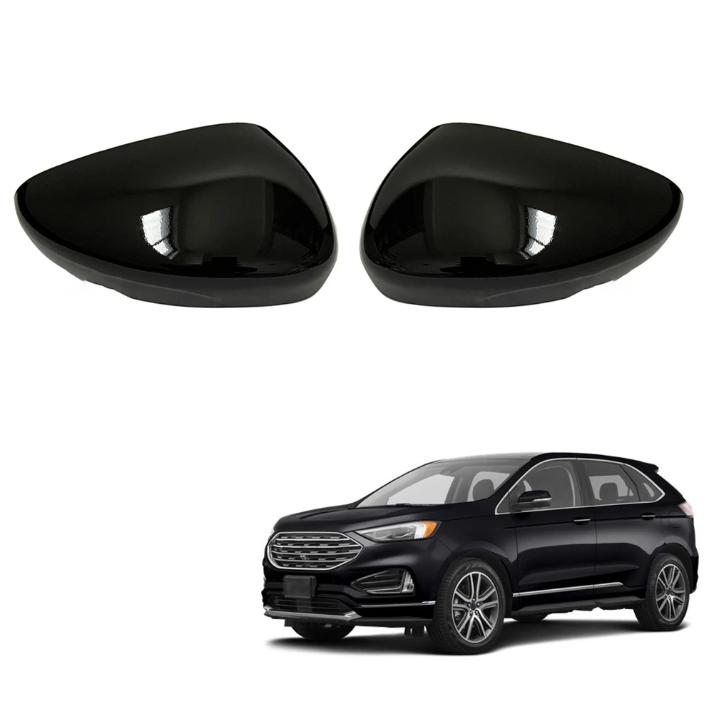 

Глянцевая черная крышка автомобильного зеркала заднего вида, замена крышек боковых зеркал для Ford Escape Edge 2020 2021 2022 левый