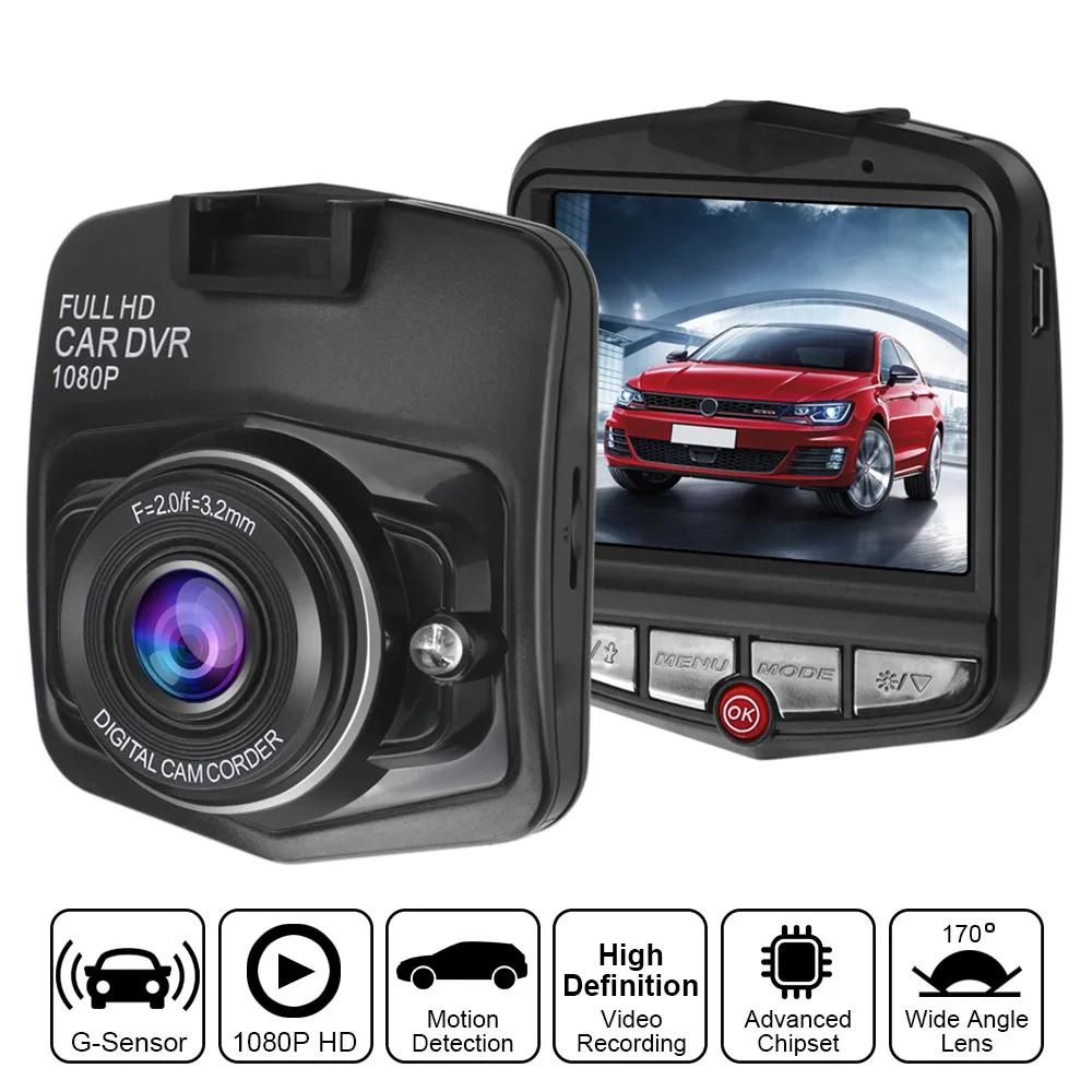 

Dash Cam Full HD 1080P Video Registrator Camcorder Recorder Loop Recording G-sensor Night Vision Mini Car DVR Camera Dashcam